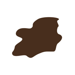abstrack brown shape graphic design