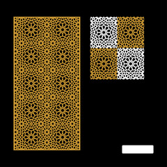 Vector Islamic Motif Design for router machine engraving