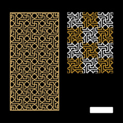 Vector Islamic Motif Design for router machine engraving
