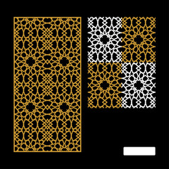 Vector Islamic Motif Design for router machine engraving