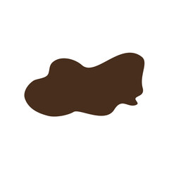 abstrack brown shape graphic design