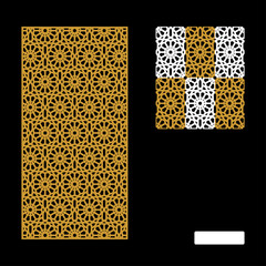 Vector Islamic Motif Design for router machine engraving