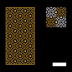 Vector Islamic Motif Design for router machine engraving