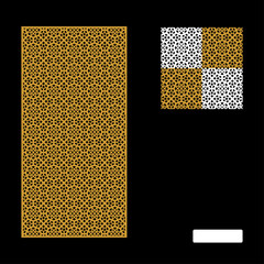 Vector Islamic Motif Design for router machine engraving