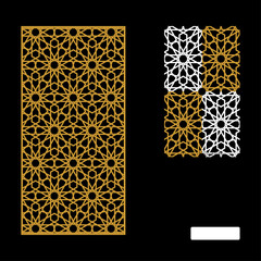 Vector Islamic Motif Design for router machine engraving