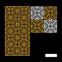 Vector Islamic Motif Design for router machine engraving