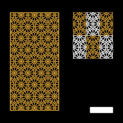 Vector Islamic Motif Design for router machine engraving