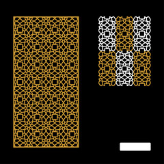 Vector Islamic Motif Design for router machine engraving