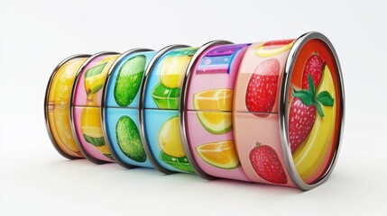 colorful fruit slot machine reels