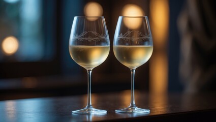 Different delicious wines in glasses on a table indoors, with selective focus.