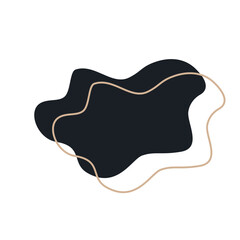 abstrack black shape and line