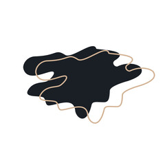 abstrack black shape and line