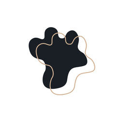 abstrack black shape and line