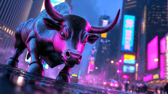 bull in the city