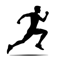 Fototapeta premium runner silhouette