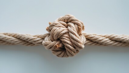 Durable organic cotton ropes against a backdrop.