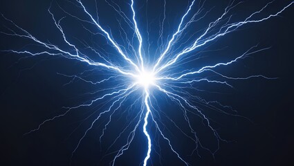 Vivid energy and electricity featuring blue lightning bolts as a backdrop.