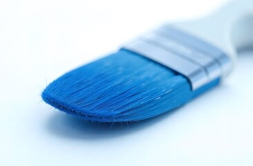 The blue pile of the brush, highlighted on a white background