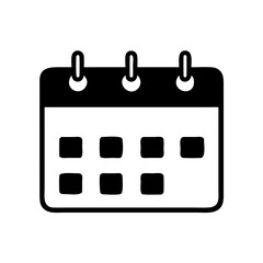 Icon of a Calendar Representing Time Management  
