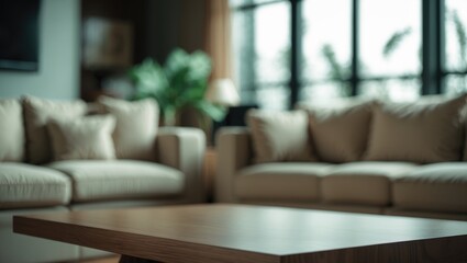 Empty table with a minimalistic backdrop.