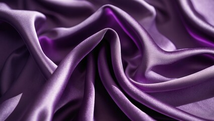 Obraz premium Purple fabric cloth texture for background and design artwork, stunning crumpled pattern.