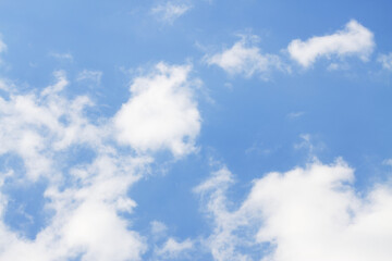 puffy clouds with blue background, blue sky with small fleecy clouds, blue sky with big clouds,...