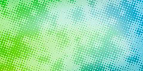 Abstract Green and Blue Halftone Background with a Modern Gradient Effect © Arina Color