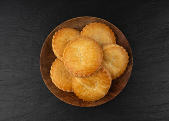 Netherlands traditional cookies, Holland almond filled cake, Dutch marzipan pastry, Gevulde koek