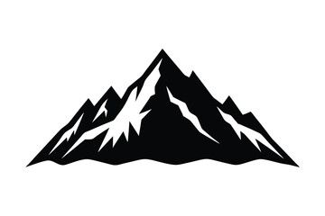 Mountain Range Silhouette Vector – High-Quality EPS for Outdoor & Adventure Themes