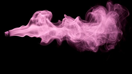 Fototapeta premium An artistic depiction of pink smoke swirling from its source