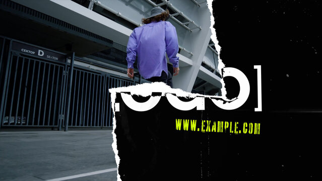 Ripped Logo Transition 05