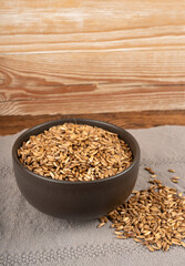 Milk thistle seeds, silybum marianum grains, dry blessed milkthistle fruits, variegated thistle kernels