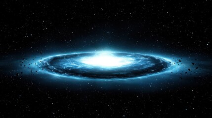 Obraz premium Galaxy formation event outer space digital art cosmic environment astral viewpoint universe concept