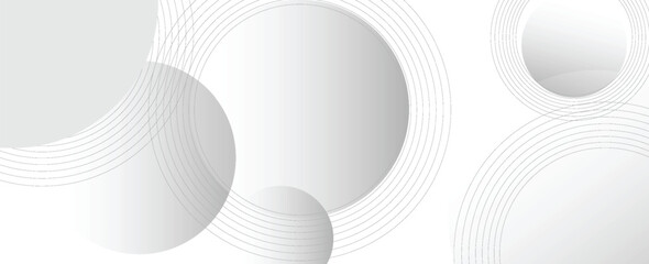 Fototapeta premium Abstract gray circle background. Vector illustration design for presentation, banner, cover, web, flyer, card, poster, wallpaper, texture, slide and business card