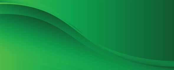 Vector green line background curve element with green space for text and message design, overlapping layers, vector