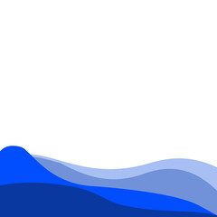 Naklejka premium abstract blue wave background