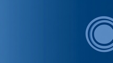 Blue Background with Circles in the Upper Right Corner