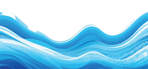 Minimalist Blue and White water ocean Abstract Wave Design with a Soft Gradient Curve, Perfect for Corporate Flyers, Presentations, and Websites
