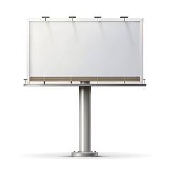 Obraz premium blank billboard isolated on white