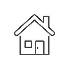House icon in flat style. Home vector illustration on isolated background. Building sign business concept.