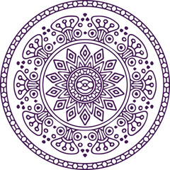 Beautiful flower art and mandala vector design