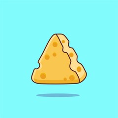 A Piece of Cheese Illustration