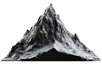 Dramatic mountain peak with sharp rocky textures a majestic scene for adventure and the great outdoors