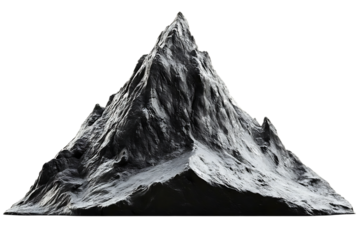 Dramatic mountain peak with sharp rocky textures a majestic scene for adventure and the great outdoors