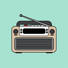 Old Radio Illustration