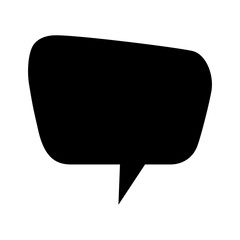 Fototapeta premium Speech bubble vector icon. Chat illustration sign. Message symbol. Text bubble logo.