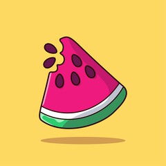 A Slice Watermelon Illustration