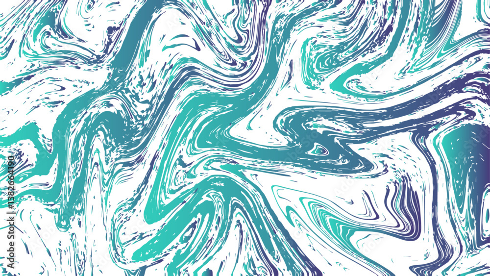 Aufkleber abstract colorful gradient liquefy marbleized stripes with marble ink texture. ash marbleized stripe