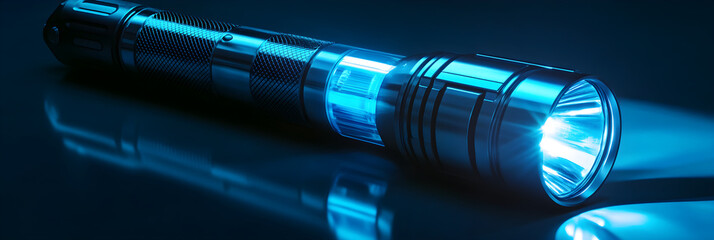 Futuristic Xenon Flashlight: Harnessing Intense Light and Ergonomic Design for Optimal Illumination