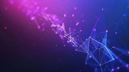 Abstract Purple and Blue Geometric Pattern